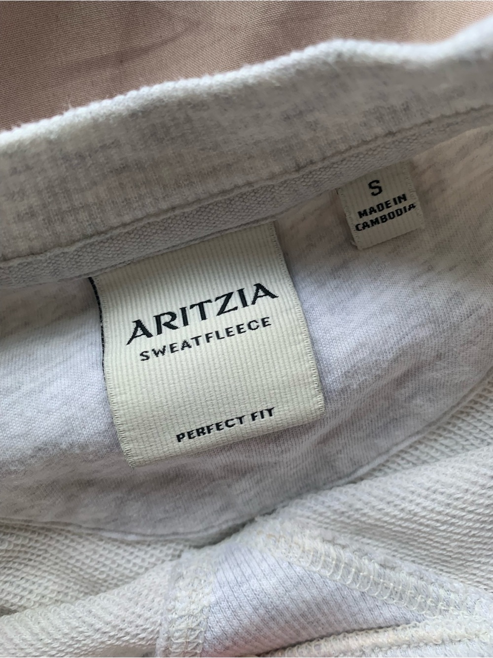 Aritzia Grey Sweatfleece Crewneck Pullover